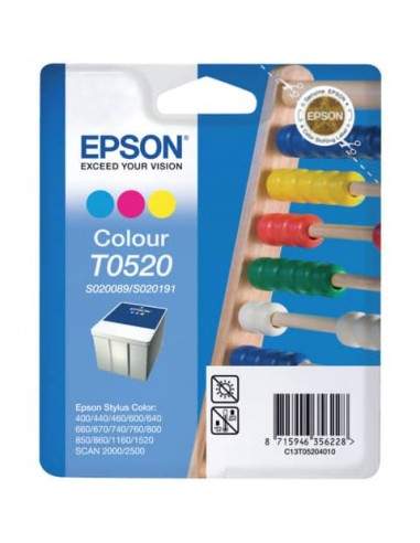 Cartuccia inkjet blister RS+RF T0520 Epson 3 colori C13T05204020 Epson - 1