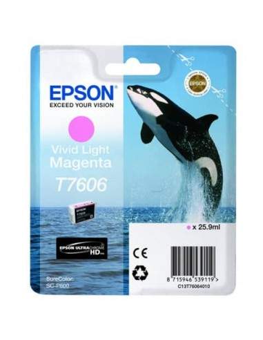 Cartuccia inkjet T7606 Epson magenta chiaro vivido C13T76064010 Epson - 1