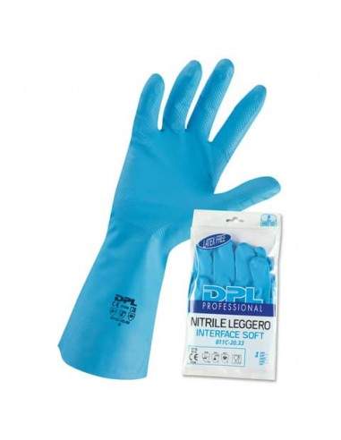 Guanti riusabili in nitrile Icoguanti azzurro M MPNLX/M Icoguanti - 1