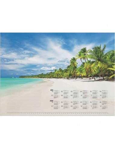 Blocco calendario DURABLE 570x410 mm 25 ff stampa a fantasia spiaggia tropicale 732115 Durable - 1