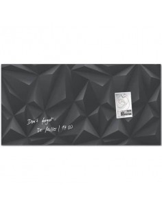 Lavagna magnetica in vetro Artverum SIGEL 910x460x15 mm Black Diamond RGL261 Sigel - 1
