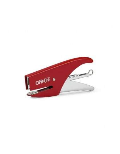 Cucitrice manuale a pinza OPENLINE passo 6 max 18 ff rosso 0185R Iternet - 1