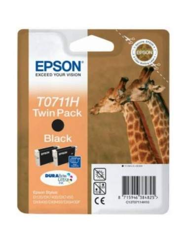 Cartucce inkjet ink pigmentato blister RS T0711H Epson nero Conf. 2 - C13T07114H10 Epson - 1