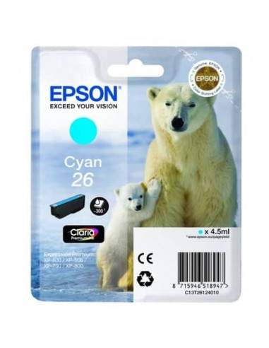 Cartuccia inkjet Orso polare 26 Epson ciano C13T26124012 Epson - 1