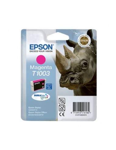 Cartuccia inkjet alta resa ink pigmentato blister RS T1003 Epson magenta - C13T10034010 Epson - 1