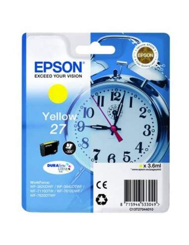 Cartuccia inkjet Sveglia 27 Epson giallo  C13T27044012 Epson - 1