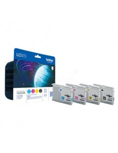 Cartucce inkjet blister 970 Brother nero+ciano+magenta+giallo Conf. 4 - LC-970VALBP Brother - 1