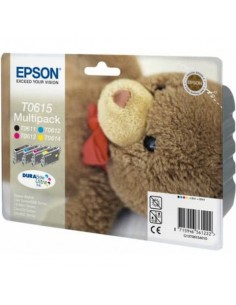 Cartucce inkjet Orsetto T0615/blister RS Epson nero+ciano+magenta+giallo Conf. 4 - C13T06154010 Epson - 1