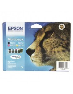 Cartucce inkjet Ghepardo T0715 Epson nero+ciano+magenta+giallo Conf. 4 - C13T07154012 Epson - 1