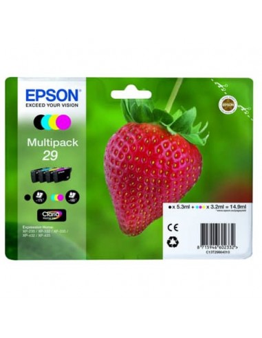 Cartucce inkjet Fragola T29 Epson nero+ciano+magenta+giallo Multipack - C13T29864012 Epson - 1