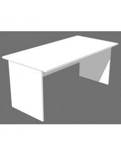 Scrivania Artexport linea Presto 160x80x72 cm fianchi melanimico spess. 22 mm bianco - 003+60111/3 Artexport - 1