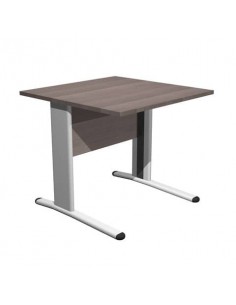 Scrivania Artexport Presto 80x80x72cm fianchi metal. a L frass. toscano/grigio gambe alluminio - 001+30511/F Artexport - 1
