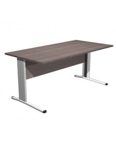 Scrivania Artexport Presto 160x80x72cm fianchi metal. a L frass. toscano/grigio gambe allum. - 003+30511/F Artexport - 1