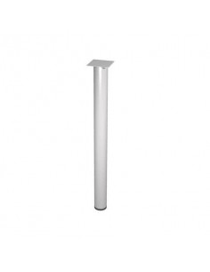 Supporto metallico angolare per scrivania Artexport Presto diam. 6 cm x h 69,5 cm effetto cromato - 60011/C Artexport - 1