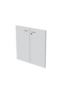 Coppia ante con serratura Artexport in melaminico per mobile basso Presto 80x67 cm grigio - 60067/M/9 Artexport - 1