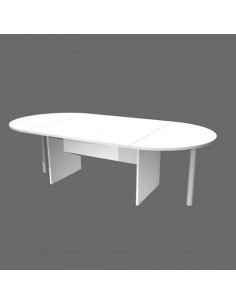 Tavolo riunione ovale Artexport Presto 220x110x72h cm. bianco TR/220/3 Artexport - 1