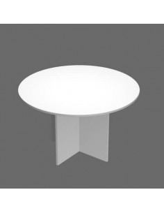 Tavolo riunione rotondo Artexport Presto 120x72h cm. bianco 60121/3 Artexport - 1