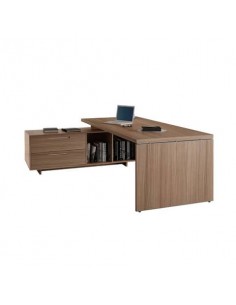 Scrivania manageriale Artexport Flora 195x170x74 cm fianchi legno ciliegio arabis - 901RIT/K Artexport - 1