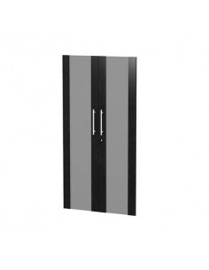 Coppia ante Artexport Flora 80x153,8 cm vetro nero venato frassino 91074M/8 Artexport - 1