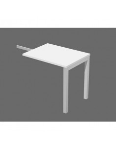 Scrivania Artexport Bridge allungo reversibile 80x60x72 cm bianco SOL-ALL-3 Artexport - 1