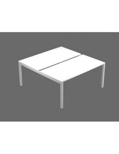 Postazione Open Space Artexport Bridge Bench 120x2 bianco BENCH120X2-3 Artexport - 1