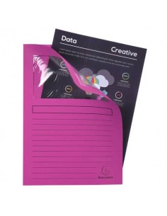Cartelline con finestra Exacompta Forever® A4 cartoncino 120 g/m² fucsia conf. da 100 - 50108E Exacompta - 1