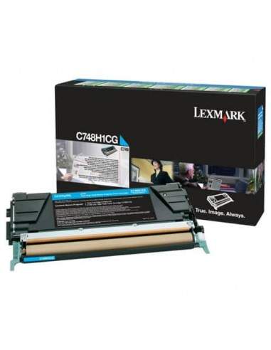 Toner alta resa return program C748 Lexmark ciano C748H1CG Lexmark - 1