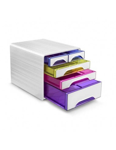 Cassettiera da scrivania CEP Smoove 360x288x271 mm bianco 5 cassetti misti 1072130931 CEP - 1