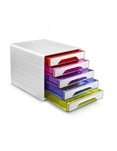 Cassettiera da scrivania CEP Smoove 360x288x271 mm bianco 5 cassetti medi 1071110931 CEP - 1