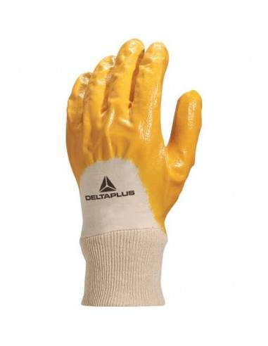 Guanto da lavoro Delta Plus nitrile leggero dorso aerato giallo taglia 7 - NI01507 Delta Plus - 1