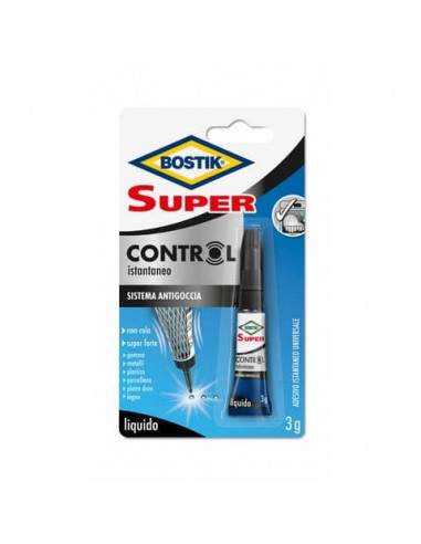 Adesivo cianoacrilato ultra rapido Bostik Super Control 3 gr - D2737 Bostik - 1