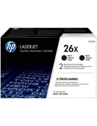 Toner alta capacità 26X HP nero  Conf. 2 - CF226XD HP - 1