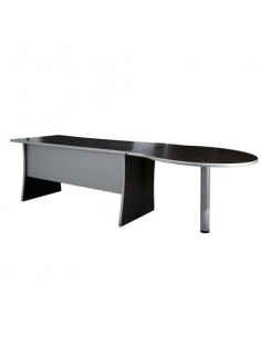 Penisola con gamba metallica Frensy Spirt 100x100x72 cm Wenghè USPWP100  - 1