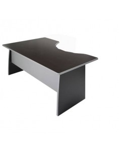 Scrivania informatica Frensy Spirit con semipenisola destra 180x100x72 cm wenghè - USPWSI18DX  - 1