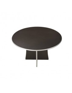 Tavolo miniriunione Frensy Spirit diametro 125 cm per h. 72 cm wenghè USPWTR125  - 1