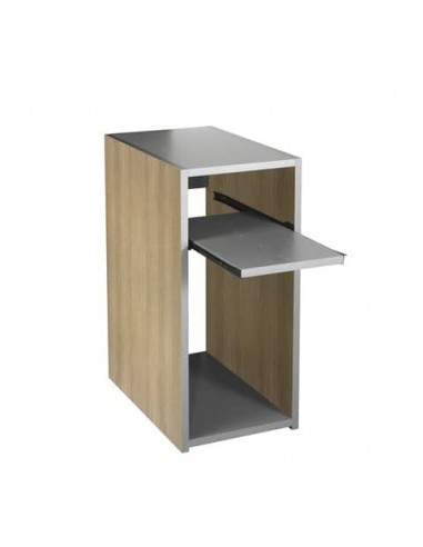 Mobile porta CPU Frensy Spirit 32x51x69 cm rovere/argento USPRMPCPU  - 1