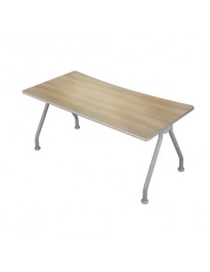 Scrivania con gambe metalliche Frensy Spirit 140x80x72 cm rovere USPRSM14  - 1