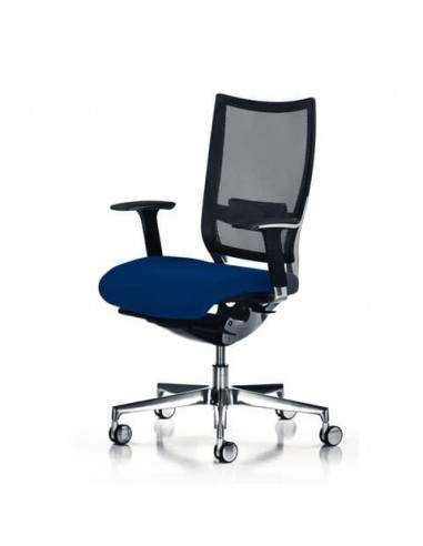 Sedia girevole Semidirezionale Ergonomica con schienale in rete Unisit blu - COT/F11 UNISIT - 1