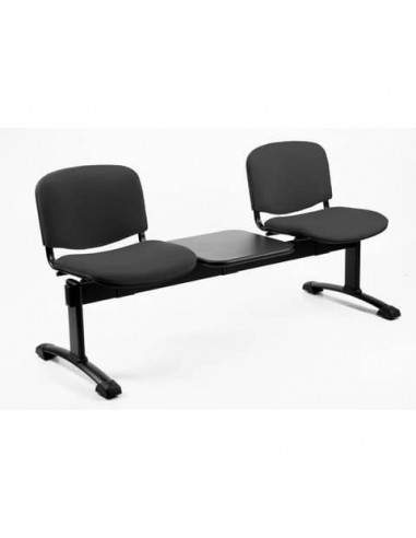 Panca 2 posti con tavolo Collettività Schienale fisso Unisit grigio scuro D52PT/IT UNISIT - 1