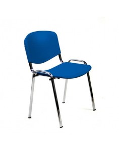 Sedia a 4 gambe Collettività Schienale fisso Unisit blu D5PG/2/BL UNISIT - 1