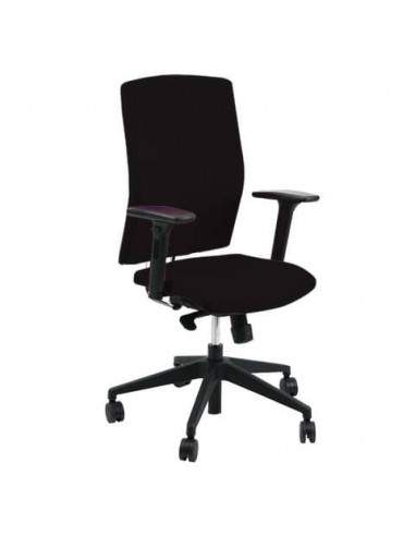 Sedia girevole Semidirezionale Unisit Ergonomica Schienale regolabile up-down nero - EUE/KN UNISIT - 1