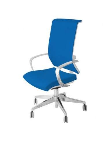 Sedia girevole Semidirezionale Unisit Ergonomica con schienale in rete blu GTJB/F11 UNISIT - 1