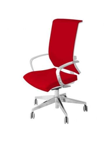 Sedia girevole Semidirezionale Unisit Ergonomica con schienale in rete rosso GTJB/IR UNISIT - 1