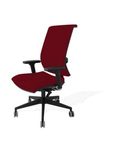 Sedia girevole Semidirezionale Unisit Ergonomica con schienale in rete bordeaux - GTJE/BR/ID UNISIT - 1