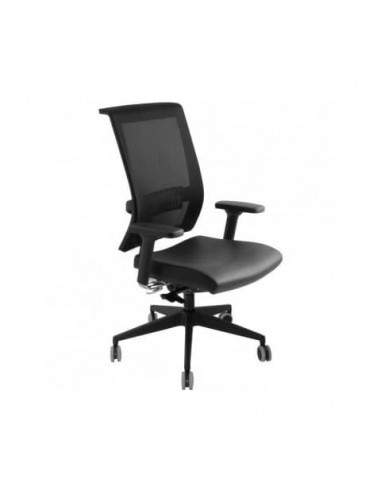 Sedia girevole Semidirezionale Unisit Ergonomica con schienale in rete nero GTJE/BR/KN UNISIT - 1