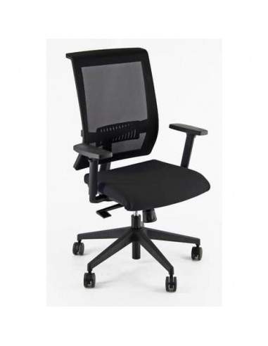 Sedia girevole Semidirezionale Unisit Ergonomica con schienale in rete nero GTJE/BR/PN UNISIT - 1