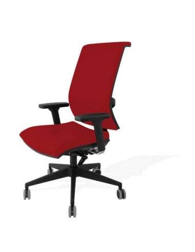 Sedia girevole Semidirezionale Unisit Ergonomica con schienale in rete rosso GTJE/IR UNISIT - 1