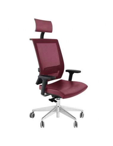 Sedia girevole Semidirezionale Unisit Ergonomica con schienale in rete bordeaux - GTPG/ID UNISIT - 1