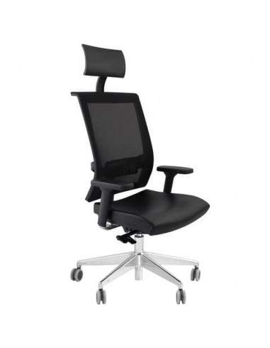 Sedia girevole Semidirezionale Unisit Ergonomica con schienale in rete nero GTPG/IN UNISIT - 1