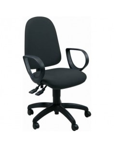 Sedia operativa girevole Unisit Jupiter JUYG Eco smart rivestimento ignifugo nero - con braccioli - JUYG/BRJ/IN UNISIT - 1